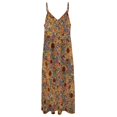 thumbnail image 4 of Robe Sans Manches Motif Tournesol Élégante Ensembles pour Femmes Robe pour Femmes Été, 4 of 4
