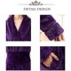thumbnail image 3 of Bata larga para mujer, bata de baño de felpa suave y cálida, ropa de dormir para mujer, pijama, camisón, 3 of 5