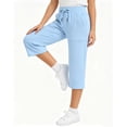 thumbnail image 5 of ShomPort Kids Capri Pants Boys Girls Drawstring Active Cropped Sweatpants Casual Loose Capris with Pockets 5-15Years, 5 of 5