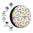 thumbnail image 4 of Goofa Cute Flower Pattern Universal Tire Cover for Jeep, SUV, Truck, and Trailer – Waterproof, UV-Resistant,Easy to Install, Fits 14"-17" Tires-15 inch, 4 of 6