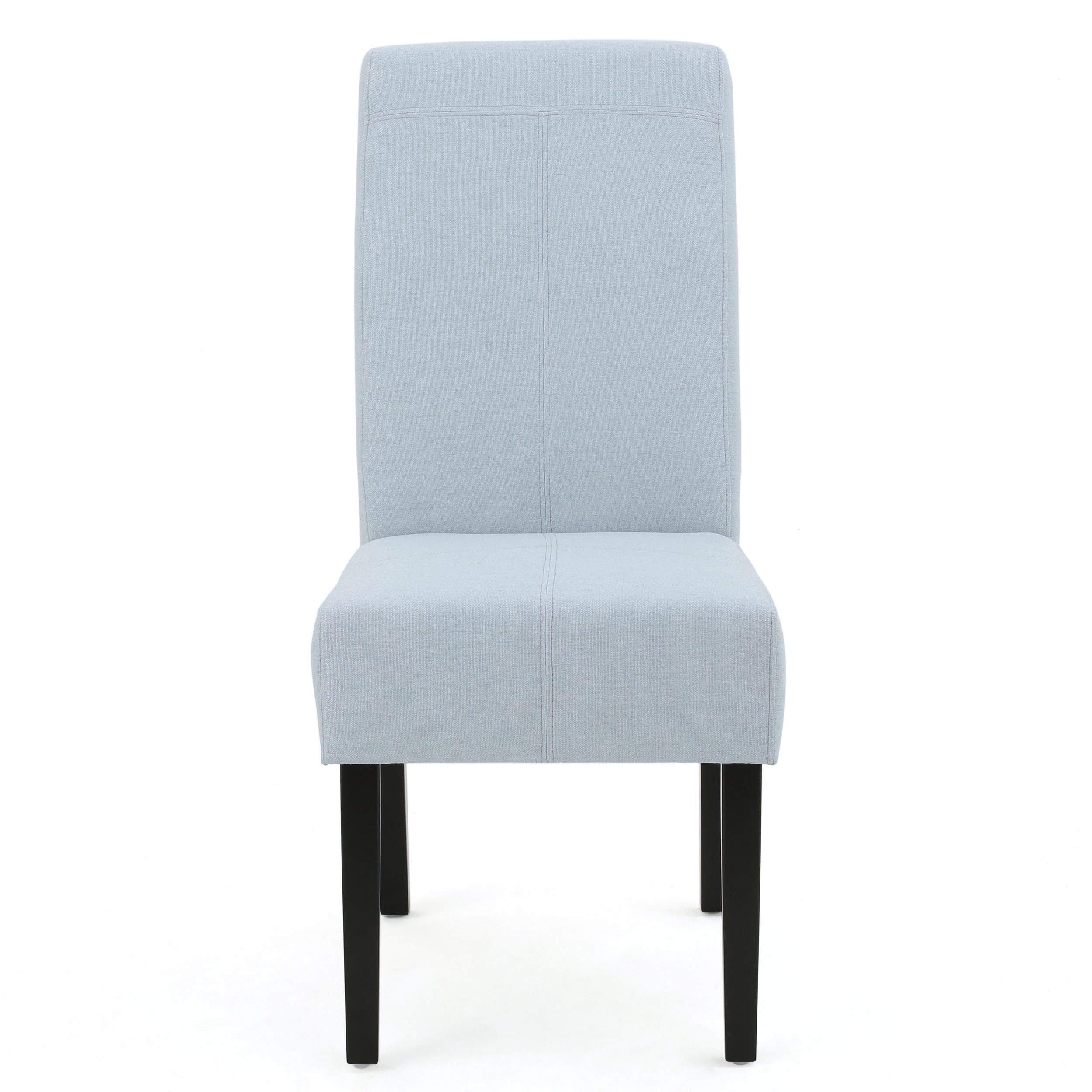 Noble House Nico Indoor Contemporary Fabric Dining Chairs, Set of 2, Light Sky