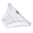 thumbnail image 2 of Mens Bikini Briefs Underpants Mesh See Through Pants Glitter L white, 2 of 8