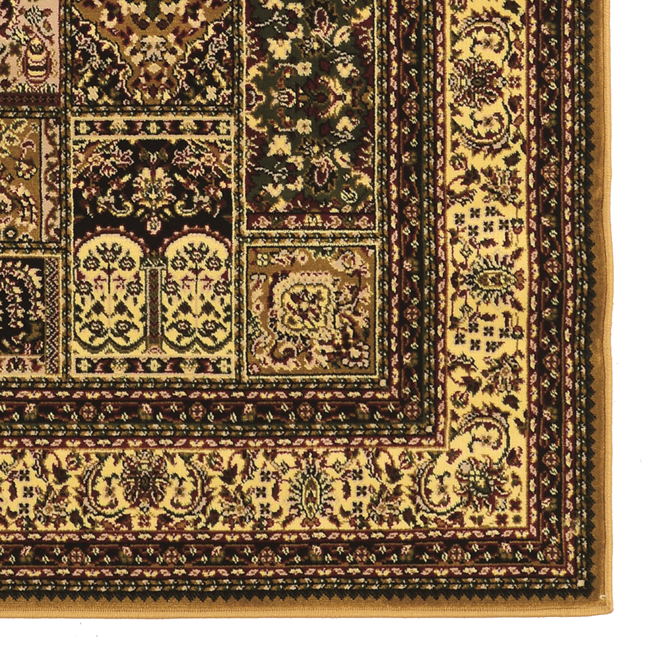 Persian Treasures Baktiyari Cream Area Rug 8x10 Plush Traditional Design