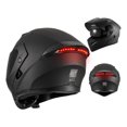 thumbnail image 1 of Casco de moto Mocoerl plegable con luz LED DOT XXL negro, 1 of 1