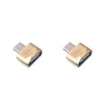 thumbnail image 2 of maskred New Arrival High Transmission USB 3.1 Phone Camera TF Memory Card Reader OTG Adapter Type-c Port Golden no chain 2Set, 2 of 6