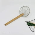 thumbnail image 4 of XIOP Bamboo Strainer Coarse Skimmer Kitchen Stainless Steel Spider Strainer with Natural Bamboo Handle Frying Spider Spoon Cooking Pasta 4 Inch 7 Inch 12 Inch-240524, 4 of 6