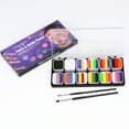thumbnail image 4 of Watercolor Paint Palette Set 30 Colors Set Professional Face Split, 4 of 8