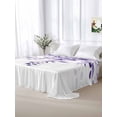thumbnail image 6 of Purple Eucalyptus Flat Sheets Only King Size, Soft Breathable Bed Top Sheets for Mattress, Botanical Plant Rustic Branch Floral Luxury Bedding Flat Sheets for Home Hotel Bedroom Bed Protection, 6 of 9