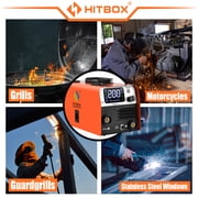 HITBOX 3-in-1 MIG Gasless Flux-Cored Welder HBM200 200A 110V Portable ARC Welding Machine