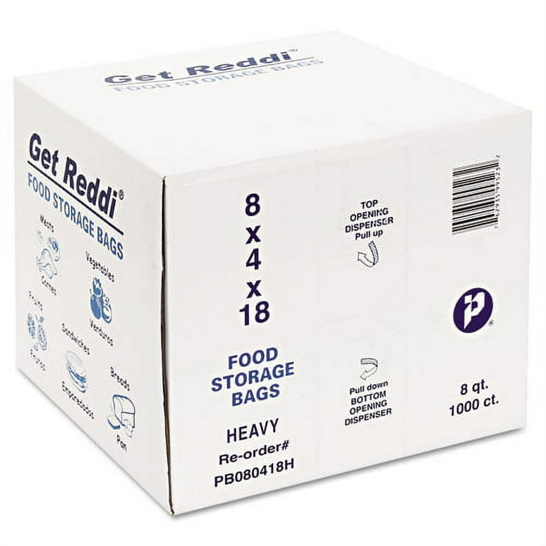 Food Bags, 8 qt, 1 mil, 8 Food Bags, 8 qt, 1 mil, 8