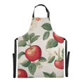 thumbnail image 6 of Yayeee Chief Kitchen Apron with Pockets for Cooking Water Resistant Unisex Adjustable Neck Strap, Apples Flower Pattern, 6 of 7