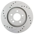 thumbnail image 2 of TRQ Front Performance Brake Rotors Set Premium G-Coated Cross Drilled & Slotted Fits Select 1998-2010 Volkswagen Beetle 1999-2006 Golf 1999-2005 Jetta, 2 of 5