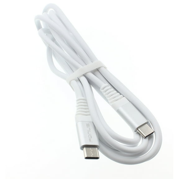 6ft Long USB-C Cable for Samsung Galaxy A14 5G Phone - Fast Charger Cord Power Wire Type-C to Type-C Data Sync White J7L Compatible With Galaxy A14 5G Model