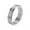Silver, variant on Women's Stainless Steel High Polished Creative 3 in 1 Skinny Stacking Sandblasted Ring Gold Size 7