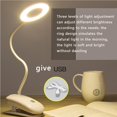 thumbnail image 4 of Bewildely LED USB Lámpara de escritorio flexible Clip Plegable Dormitorio Cabecera Leer Estudio Luz Protección ocular Lámpara de Iluminación y accesorios No.03 Bewildely HA000617-03B, 4 of 6