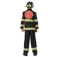 thumbnail image 4 of Kids Black Uniform Firefighter Costume, 4 of 4