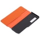 thumbnail image 3 of Funda protectora de cuero elegante con protección 360°, textura clásica de lichi, para Samsung, color azul oscuro, 3 of 14