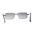 thumbnail image 3 of Mens Simple Classy Slim Rectangle Metal Rim Sunglasses Gunmetal Blue Black, 3 of 4