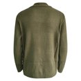 thumbnail image 3 of Wyzesi Purple Cardigan Sweaters for Men Men's Solid Color Button Up Long Sleeved Sweater Mens Cardigan Sweaters, 3 of 4