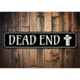 thumbnail image 1 of Dead End Novelty Sign, Metal Wall Decor - 4x18 inches, 1 of 4