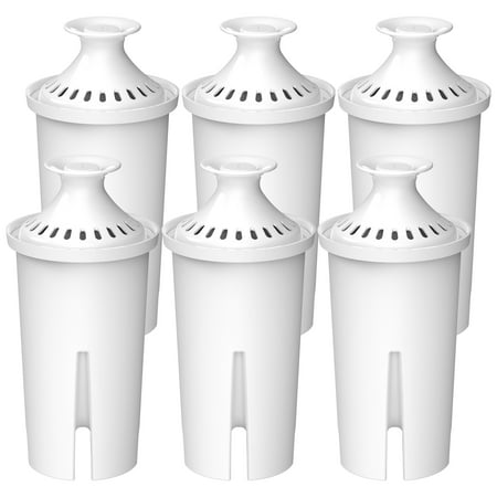 

6 Pack AQUA CREST Replacement for Brita® Water Filter Pitchers and Dispensers Classic OB03 Mavea® 107007 and More NSF Certified Pitcher Water Filter 1 Year Filter Supply