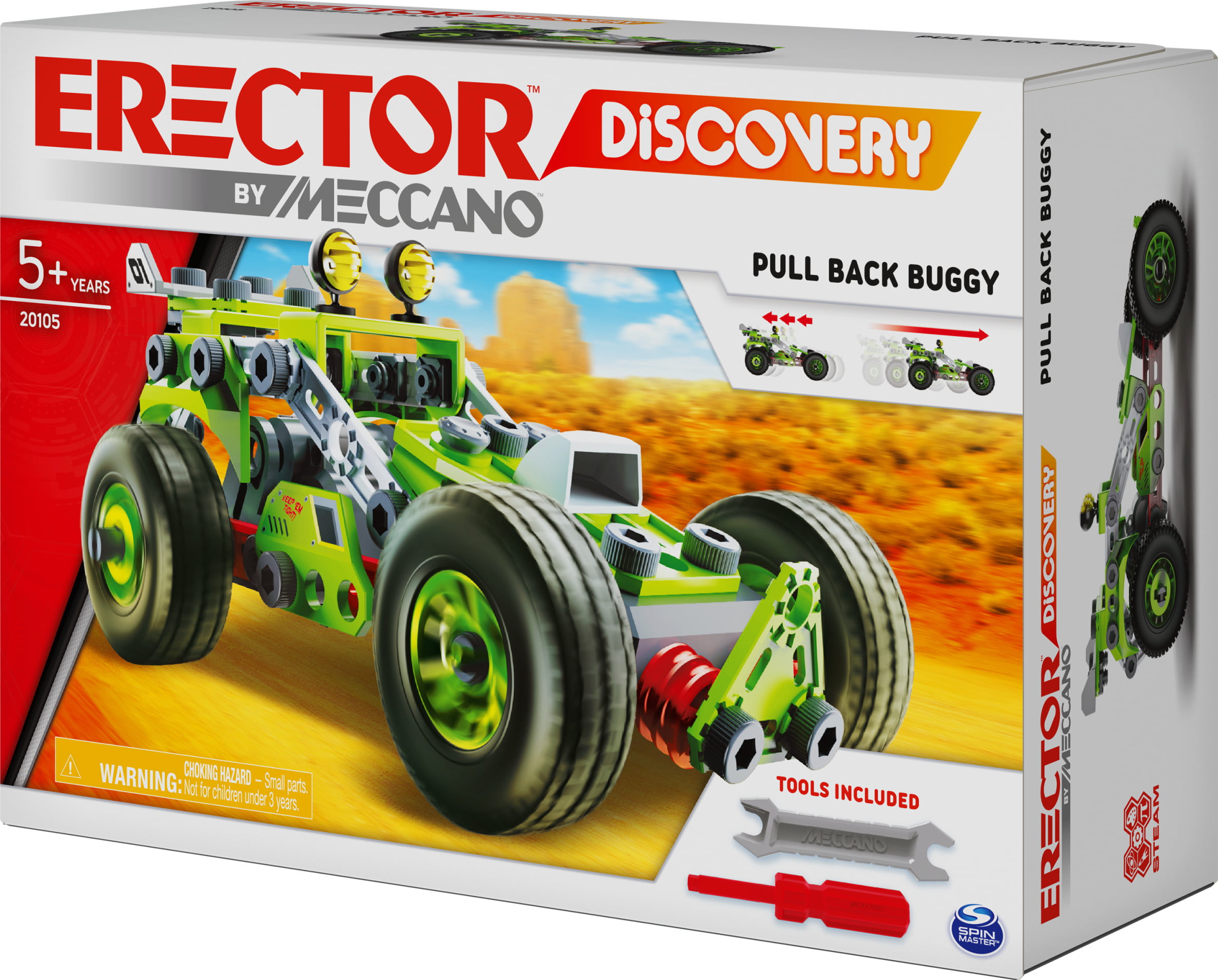 Erector by Meccano Discovery, Motorbike STEAM Model Building Kit