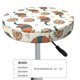thumbnail image 4 of Balery Colorful Armadillos1 Fundas de asiento para taburete de bar redondo de tela de terciopelo ajustables que protegen de arañazos y manchas para sillas de 14 a 17 pulgadas.-12 inch, 4 of 7