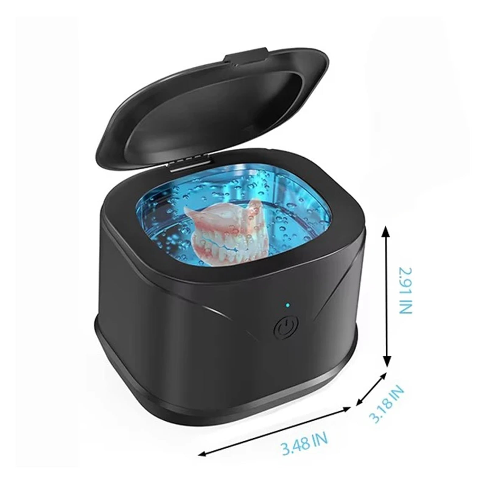 Ultrasonic Cleaner Machine 46000H Portable Ultrasonic Jewellery Cleaner for Retainer Mouth Guard Watch Ring Cleaner Bath