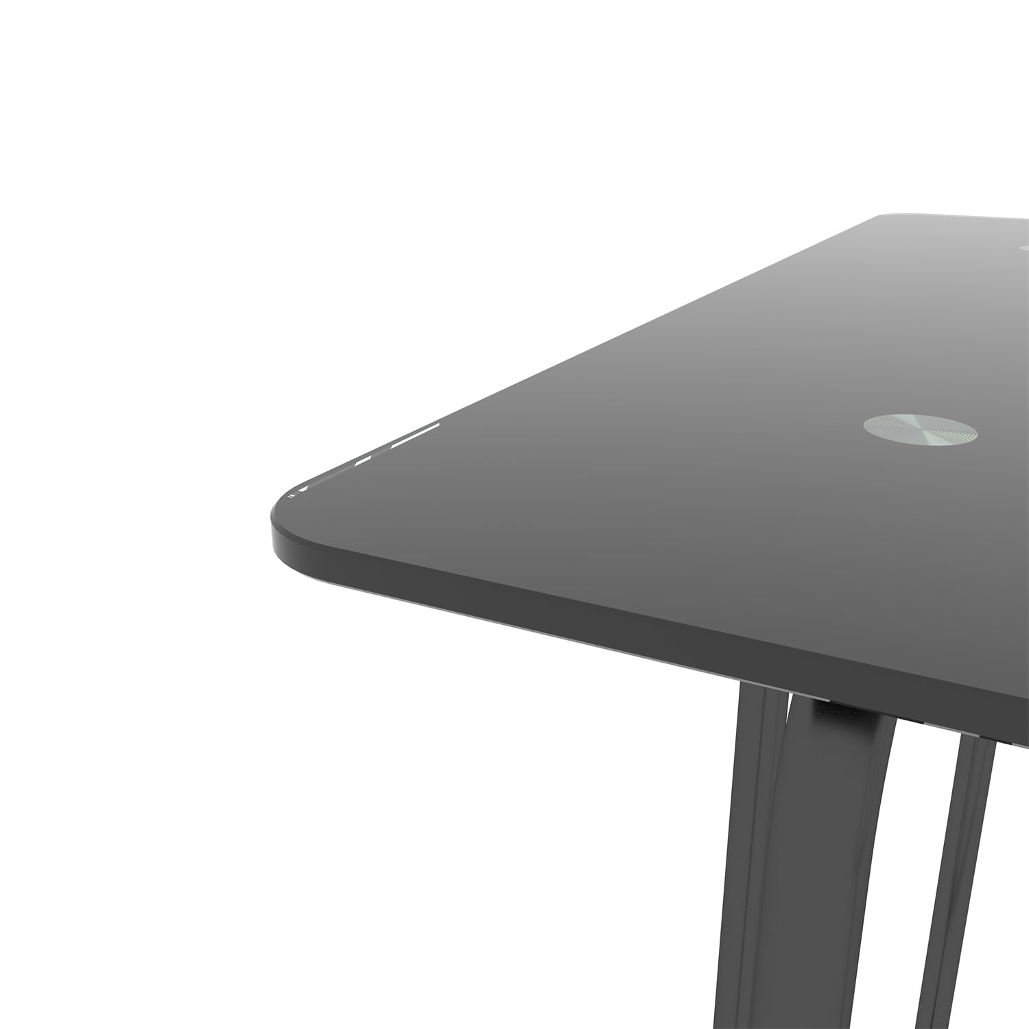 Yardi Yard Rectangle Tempered Glass Dining Table with Metal Frame for Kitchen Breakfast Furniture, Black Yardi Yard Rectangle Tempered Glass Dining Table with Metal Frame for Kitchen Breakfast Furniture, Black