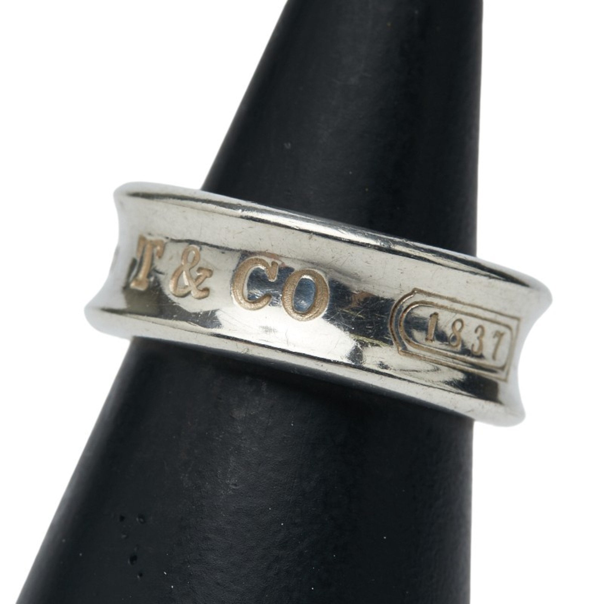 Pre-Owned Tiffany & Co. 1837 Narrow Ring, 925 Sterling Silver, Women's (Good)
