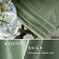 thumbnail image 5 of Curtainking Velvet Blackout Curtains 96 inches Length Thermal Insulated Soft Drapes for Bedroom Living Room Rod Pocket Window Curtains 2 Panels Pea Green, 5 of 10