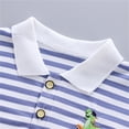 thumbnail image 5 of EnJoCho Toddler Baby Boys Summer Short Sleeve Shirts Set 2 Piece Striped Outfits Cute Casual Spring Soft Clothes, 5 of 7