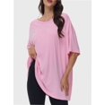 thumbnail image 2 of Women's Plus Size T Shirts Oversized Tees Summer Half Sleeve Crew Neck Tunic Tops, 2 of 6