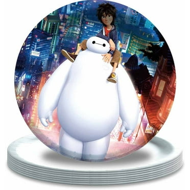 Baymax BigHero Paper Plates Party Supplies Birthday Dinnerware Decorations Tableware Disposable