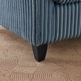 thumbnail image 5 of Leumius Accent Chair Armchair,Comfy Upholstered Single Sofa Chair with 2 Pillow for Living Room,Bedroom,Blue, 5 of 8