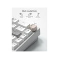 thumbnail image 7 of Womier SK65 65% washer mounted wireless aluminum keyboard with knobs - gaming keyboard silver, 7 of 7