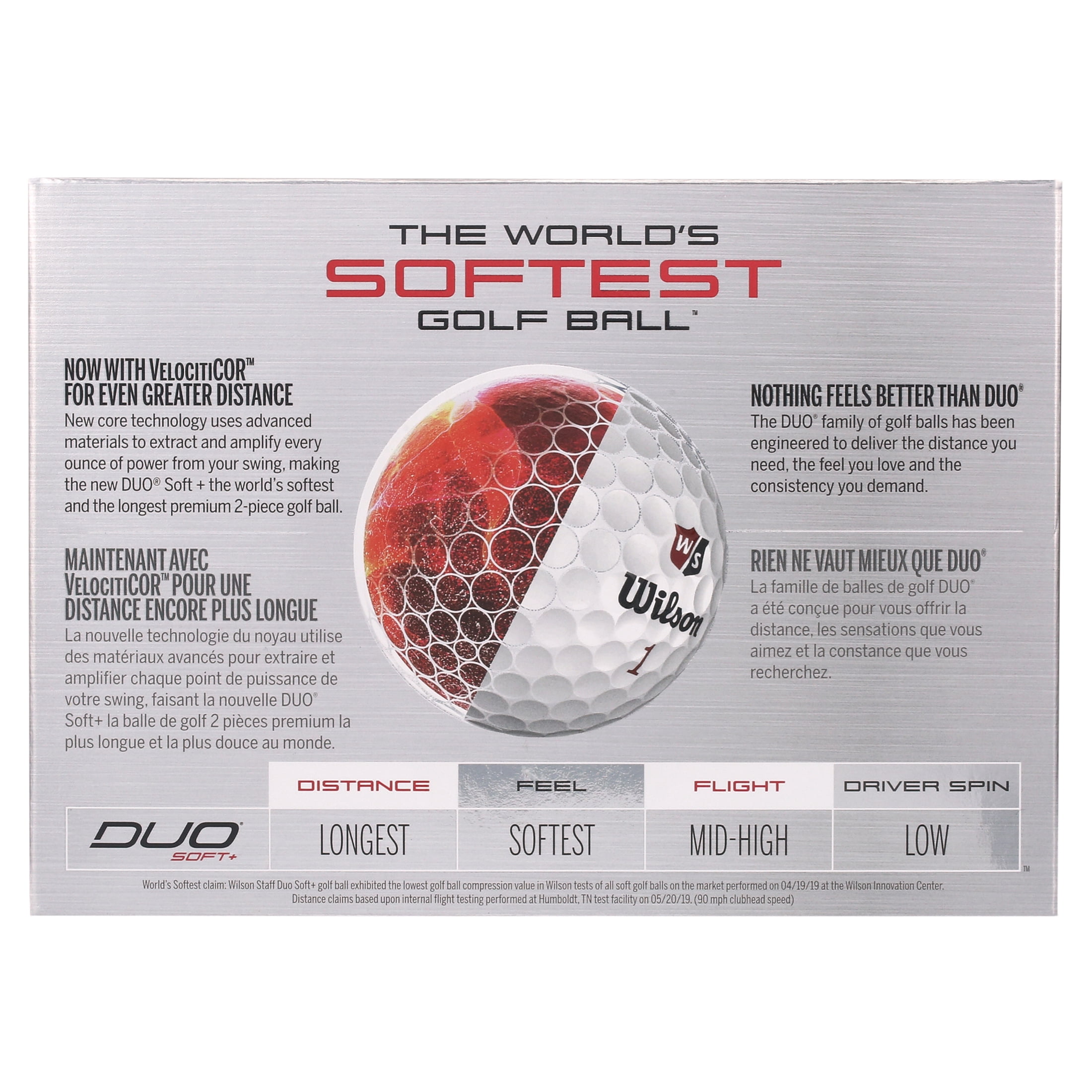 Wilson Staff Duo Soft + NFL Golf Balls White, Dallas Cowboys