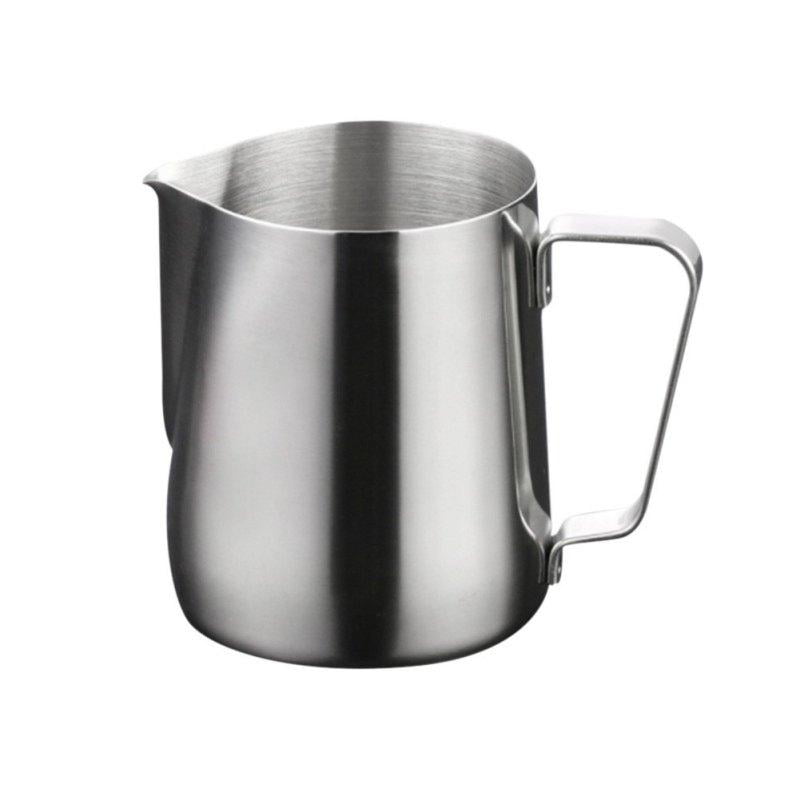 HKKAIS Milk Frothing Pitcher 18.6OZ Stainless Steel Milk Jug Espresso Steaming Pitcher Barista Cup For Making Coffee Cappuccino Latte Art 18.6 Oz/550 ML 