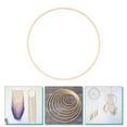 thumbnail image 4 of Bague en Macramé en Bois Attrape-Rêves Floral Cercle Bricolage Bambou Bague Ronde en Forme d'Éventail, 4 of 9