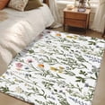 thumbnail image 4 of Hallway Runner Rugs 2.7x5 Ft, Spring Summer Floral Non Slip Area Rugs for Kitchen Bedroom Entryway, Farmhouse Botanical Butterflies Washable Carpet Runner Rug Floor Mats for Bedroom Home Decor, 4 of 9