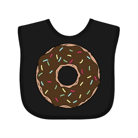 

Inktastic Chocolate Donut Doughnut Glaze Icing Sprinkles Gift Baby Boy or Baby Girl Bib