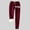 B# Wine, variant on Fashion Womens Full Length Sweatpants Leggings Skinny Slim Fit Fashion Women's Printing Leggings With Elastic Drawstring Pockets Thick Warm Pants Wine 8