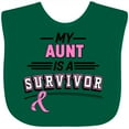 thumbnail image 3 of Inktastic My Aunt is a Survivor Breast Cancer Awareness Boys or Girls Baby Bib, 3 of 4