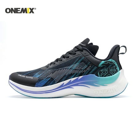 

ONEMIX Men s Non-slip Cushioned Running Shoes Comfortable Lightweight Breathable Sneakers Mesh Lining Sports Walking Shoes