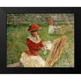 thumbnail image 2 of Monet, Claude 18x15 Black Modern Framed Museum Art Print Titled - Blanche Hoschede Painting, 2 of 5