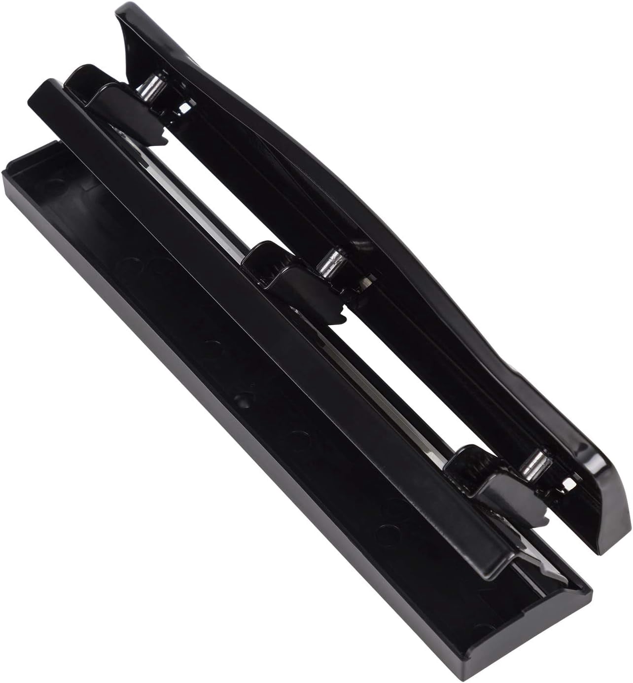 3 Hole Punch, 10 Sheet Capacity, Black, Easy-Clean Tray