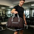 thumbnail image 6 of Lightweight Sports Gym Bag with Pocket, Water Resistant Travel Tote for Women Men, Foldable Portable Carry On Weekender Overnight Bag for Swimming Yoga Fitness Activity Storage, 6 of 7