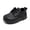 A02/Black, variant on HsdsBebe Baby Boys Girls Shoes Infant Oxford Dress Shoe Loafers Brogue Flats for First Steps Walkers 0-24M