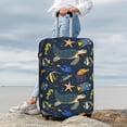thumbnail image 7 of Zufioo Undersea Animals Print Luggage Case Protective Cover, Zippered Anti-scratch Luggage Case Cover, Suitable for Travel, Business, Unisex-Small, 7 of 7