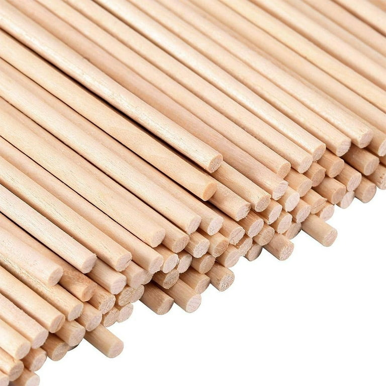 Ashata 100pcs 80mm Round Wooden Sticks For DIY Wood Crafts Home Garden  Decoration, Craft Sticks, Wood Dowels 